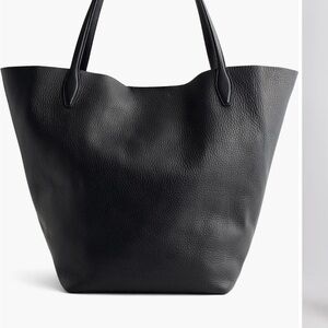 Madewell Black Leather Tote